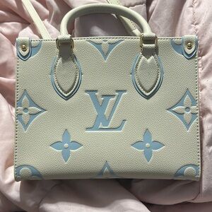 Milky Way collection, Louis Vuitton. Sky Blue, Cream, Gold. Authentic.